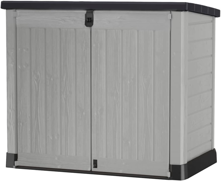 Keter 250001 Store It Out Pro Outdoor Storage Shed, 145.5 x 82 x 123cm Beige/Brown