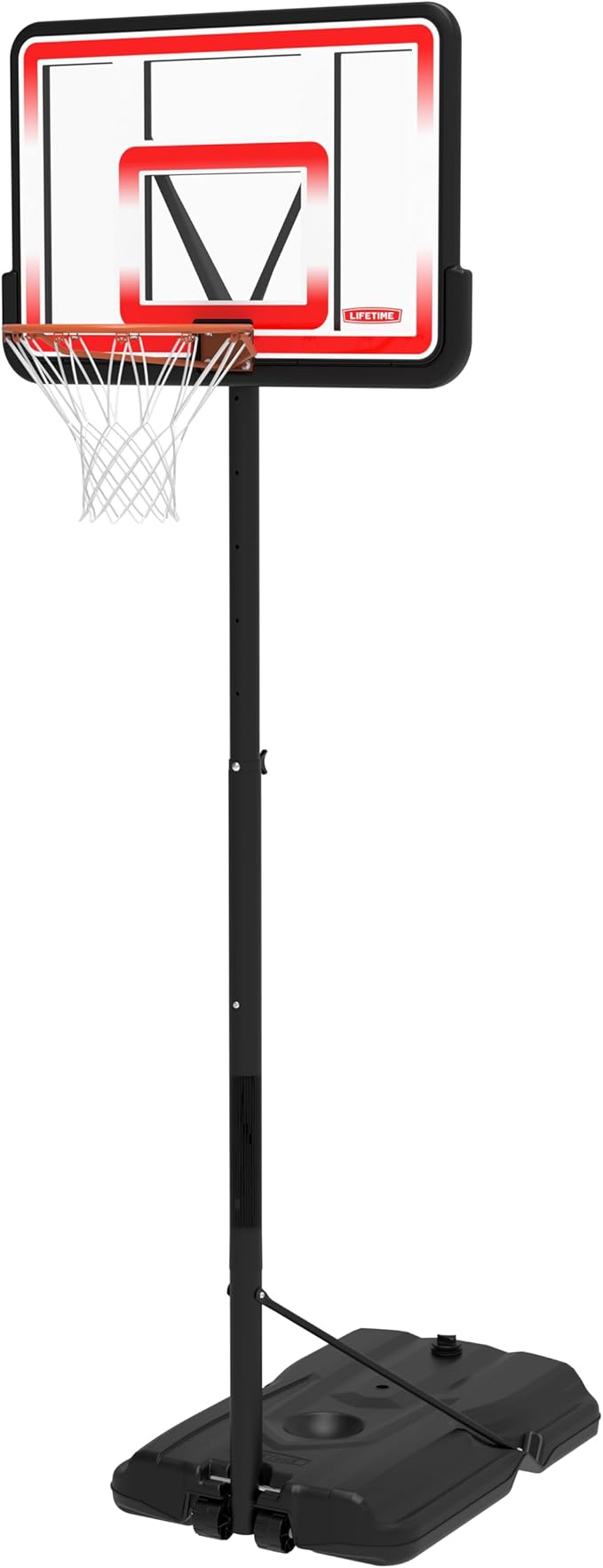 Lifetime Adjustable Shatterproof Fusion Portable Basketball Hoop, 44-Inch Backboard