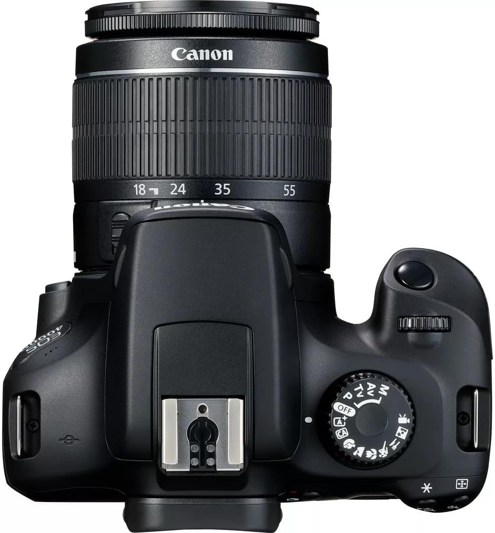 Canon EOS 4000D DSLR Camera and EF-S 18-55 mm f/3.5-5.6 III Lens - Black