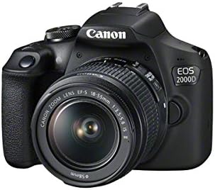Canon EOS 2000D DSLR Camera and EF-S 18-55 mm f/3.5-5.6 IS II Lens - Black