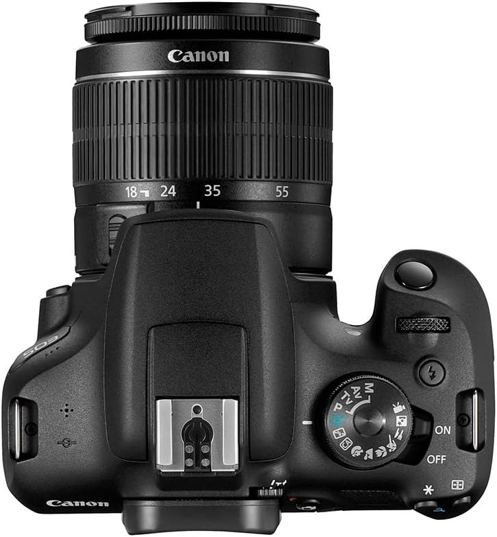 Canon EOS 2000D DSLR Camera and EF-S 18-55 mm f/3.5-5.6 IS II Lens - Black
