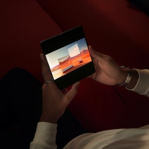 Honor Magic V2 5G Mobile Phone, Sim Free, Folding Smartphone, 16+512GB, 6.43''+7.92'' foldable OLED screen, 5000mAh all-day battery, dual SIM, Android 13, Purple