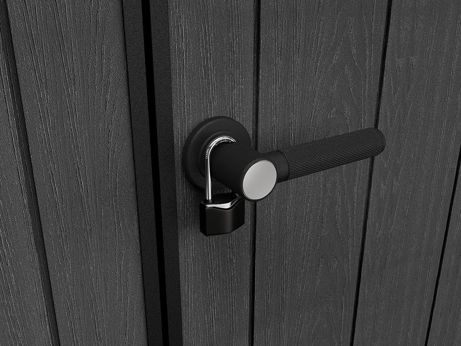 Keter — Measuring 7.5ft x 4ft, this shed is perfect for smaller gardens, patios, or tight spaces, providing secure storage for tools and outdoor essentials