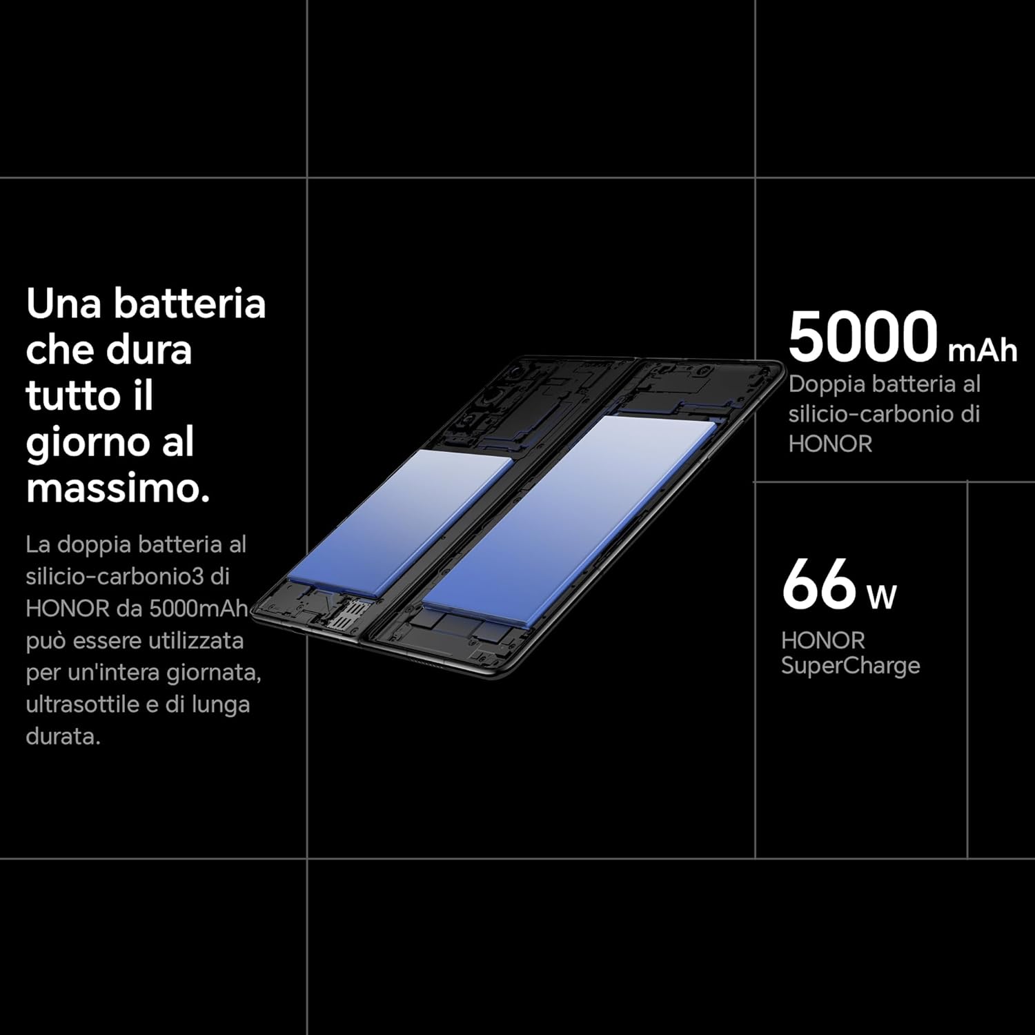 Honor Magic V2 5G Mobile Phone, Sim Free, Folding Smartphone, 16+512GB, 6.43''+7.92'' foldable OLED screen, 5000mAh all-day battery, dual SIM, Android 13, Purple