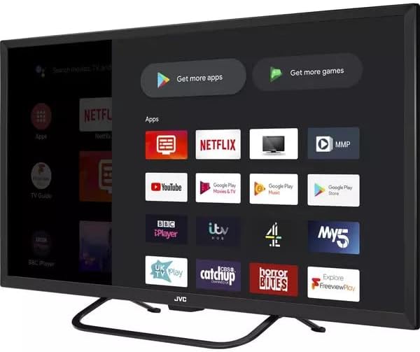 JVC LT-40CA790 Android TV 40in 1080p Smart Full HD LED TV with Google Assistant (Renewed)