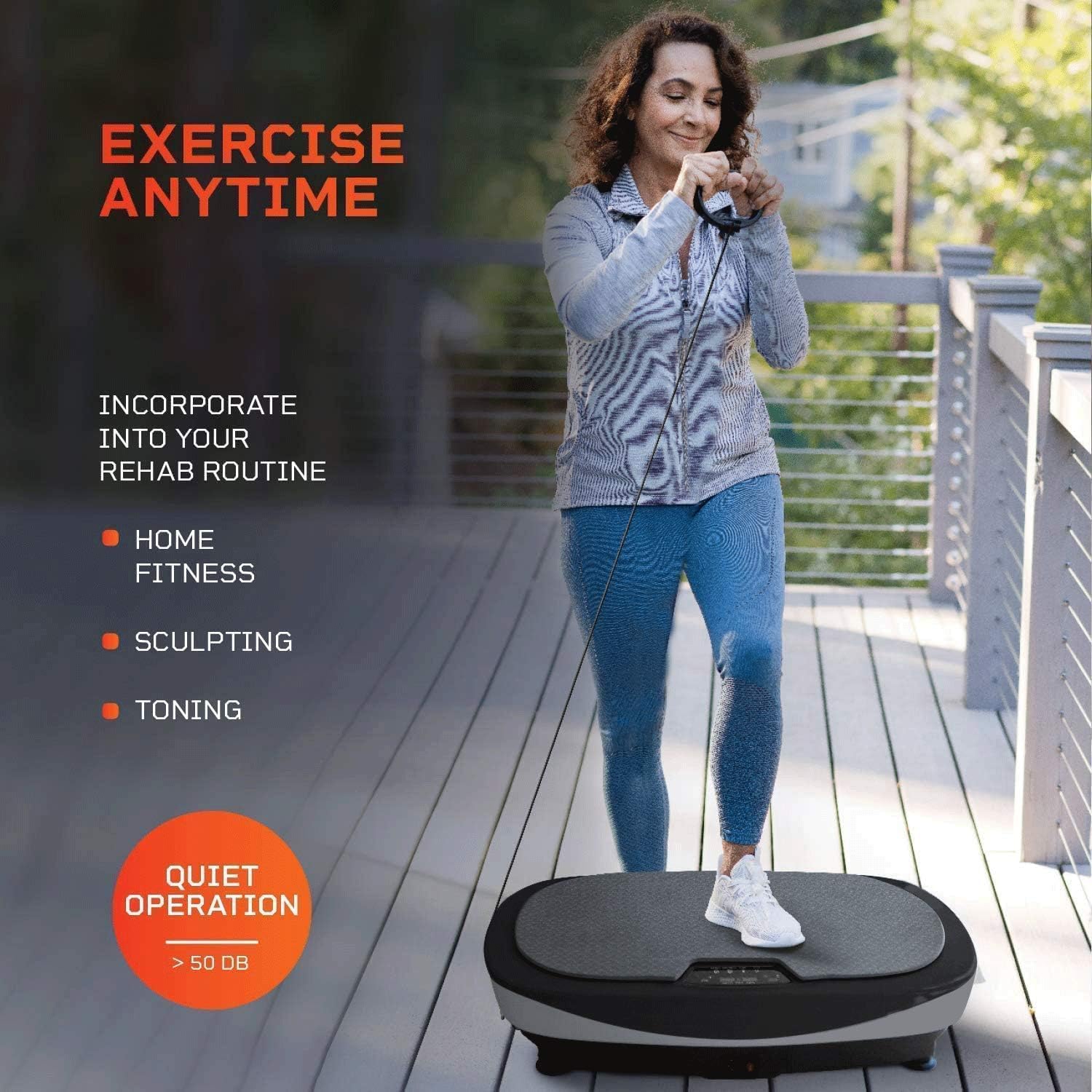 LifePro Rumblex Max 4D Vibration Plate Exercise Machine | Vibrating Plate Exercise Machine With Resistance Bands For Home Fitness, Recovery, Training
