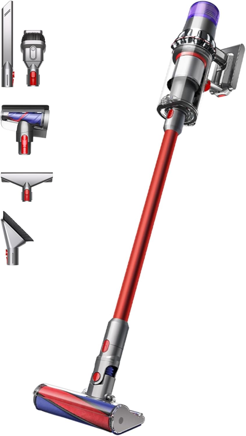 Dyson V11™ Fluffy kabelloser Staubsauger (Nickel/Rot)