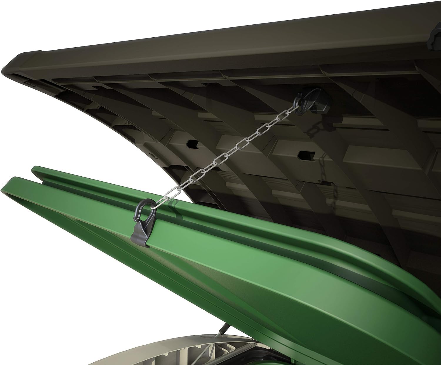 Keter Mülltonnenbox Store it Out Ultra, Holzoptik, Kunststoff, für 2X 360 Liter Mülltonnen, beige/braun