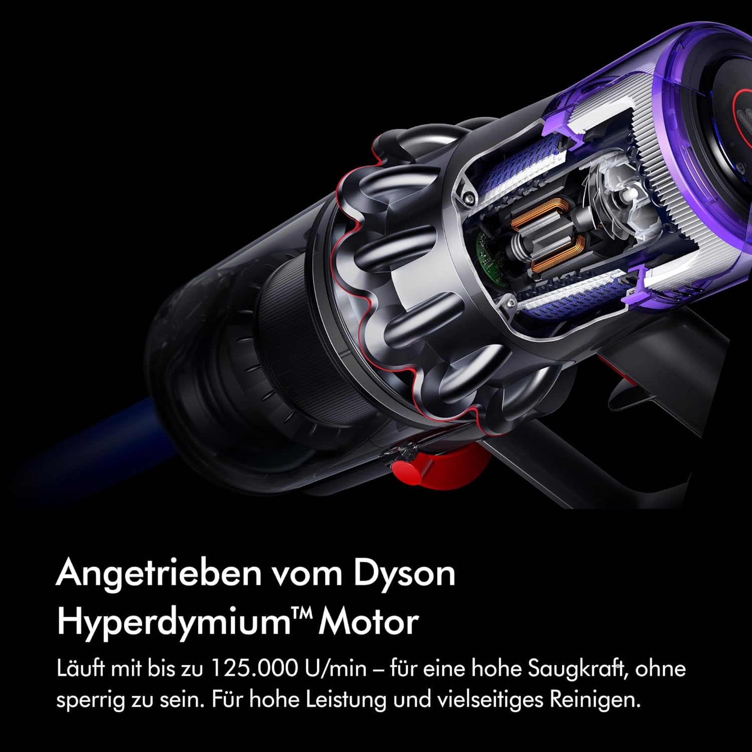 Dyson V11™ Fluffy kabelloser Staubsauger (Nickel/Rot)