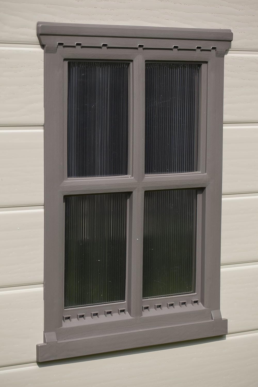 Keter Gerätehaus Factor 8x6, Beige, 8.1m³ Rauminhalt, Außenmaße (B/T/H):256.5 x 182 x 243 cm, wetterfest, wasserdicht, UV-beständig, Outdoor