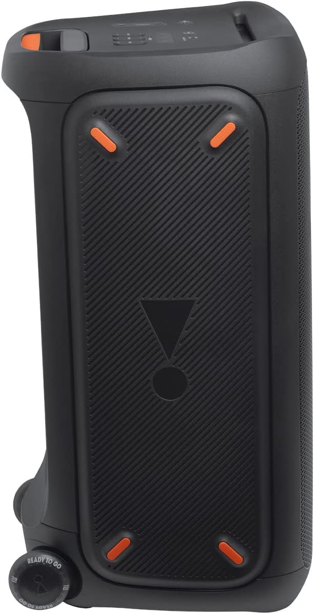 JBL PartyBox 310 - Kabelloser Bluetooth-Party-Lautsprecher mit integrierter dynamischer Beleuchtung, Karaoke-Modus, kraftvoller Bass und JBL App-Unterstützung, Schwarz