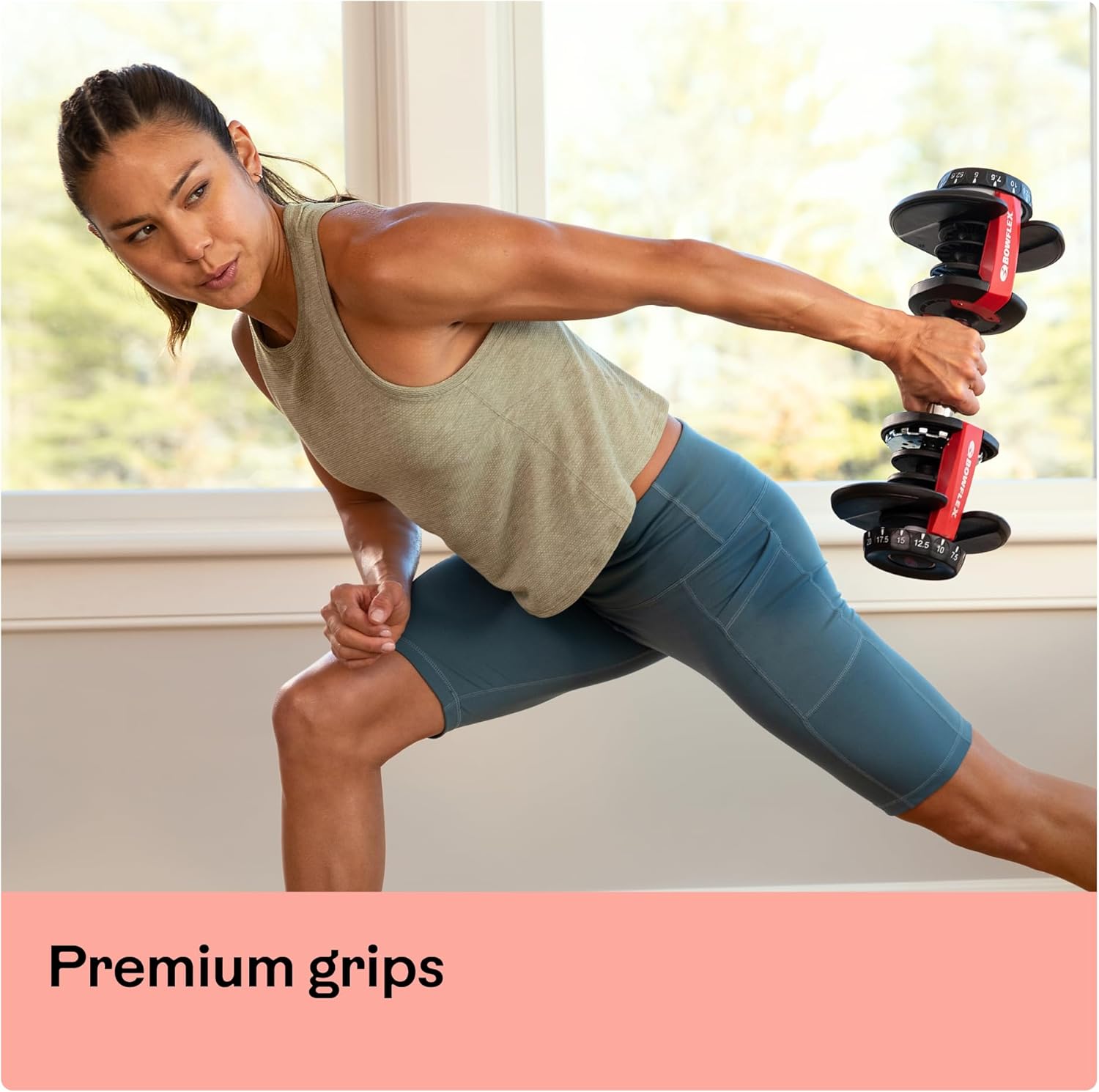 Bowflex Unisex Adult Selecttech 552i Hantel, Schwarz/Rot,Einheitsgröße EU