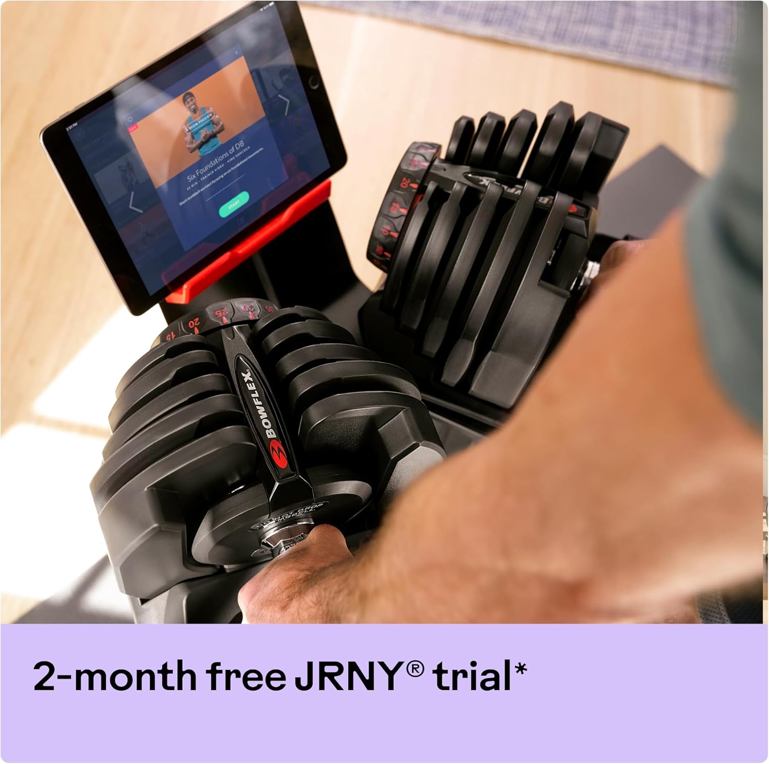 Bowflex Unisex Adult Selecttech 1090i Hantel, Schwarz/Rot, Einheitsgröße EU