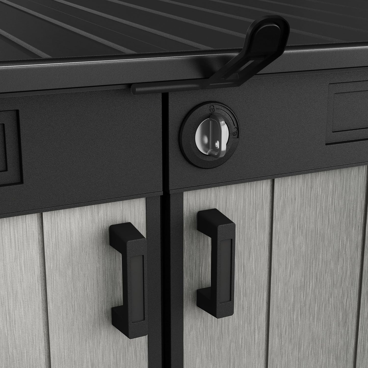 Keter Grande Store Gerätehaus, 2020 Liters, Grau/Braun, 190,5 x 109,3 x 132,5 cm