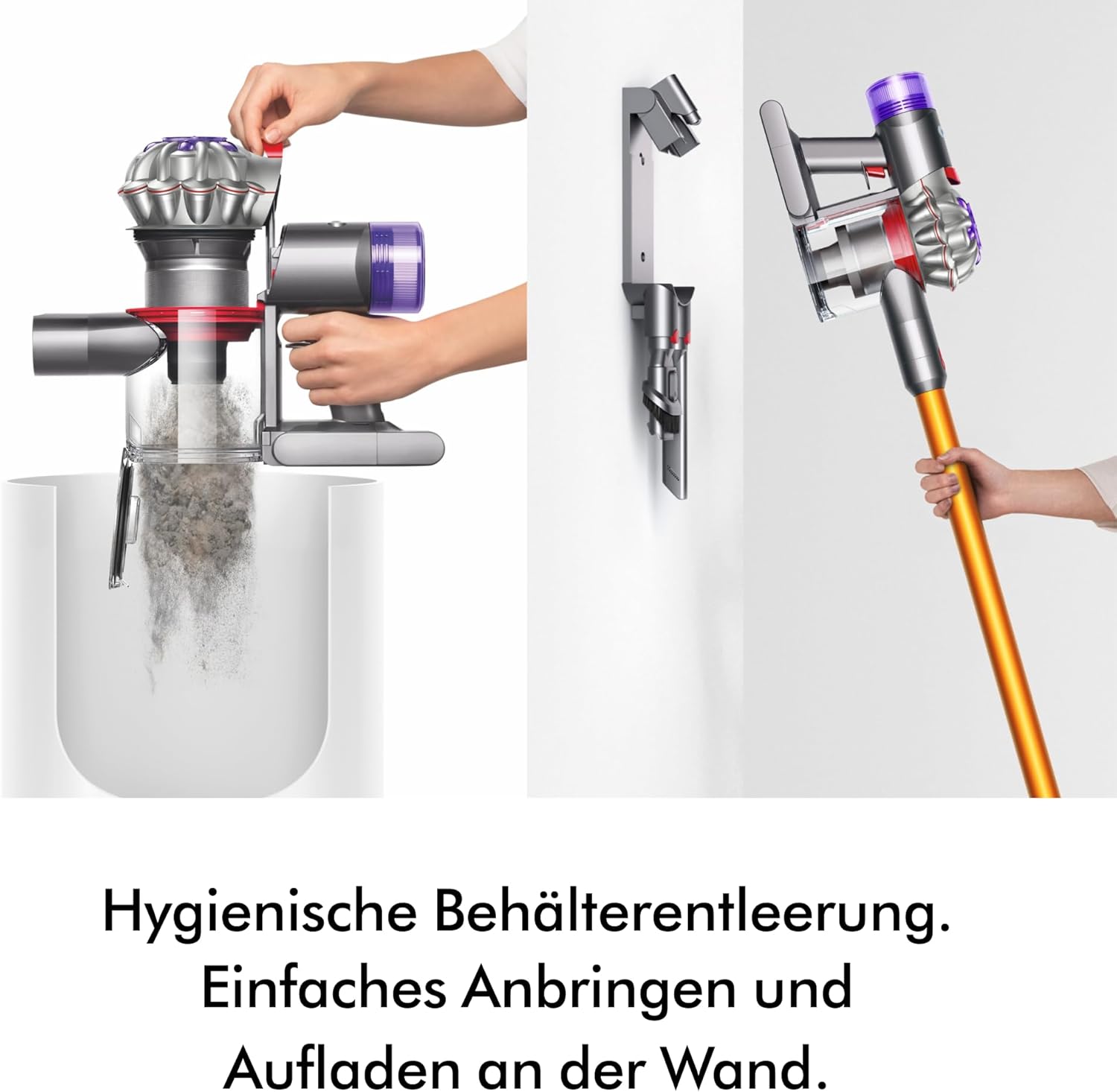 Dyson V8™ Absolute kabelloser Staubsauger (Silber/Gelb)