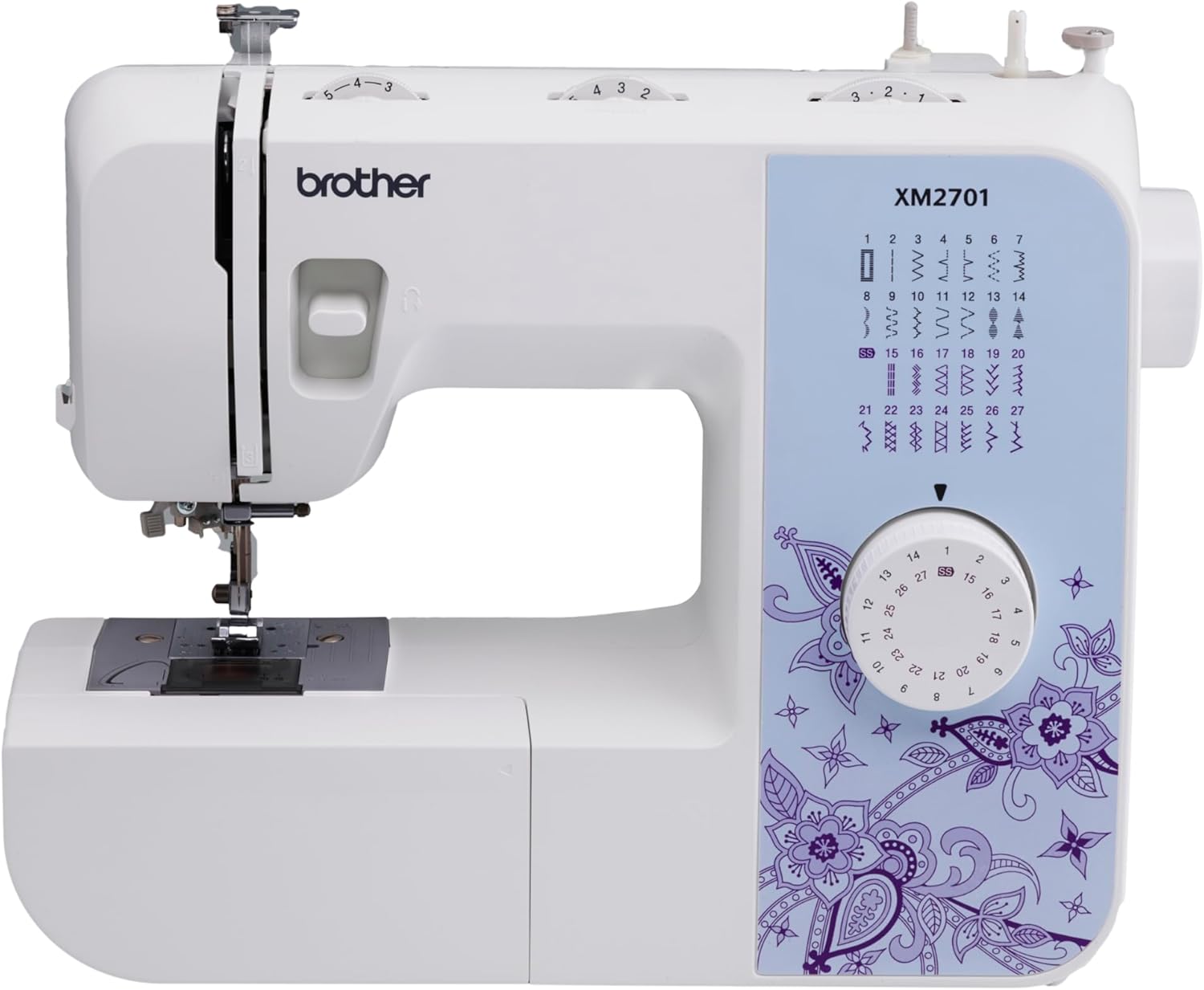 Brother XM2701S (Exklusive Edition) Nähmaschine mit 27 Nähprogramme, Freiarm, Elektrische Nähmaschinen, Jeans Nähen, Automatischer Einfädler