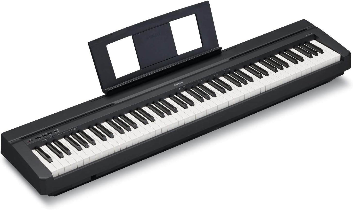 Yamaha Digital Piano P-45B, schwarz – Elektronisches Klavier für Einsteiger für authentisches Klavierspielen – Kompaktes & leicht zu bedienendes Digital Piano