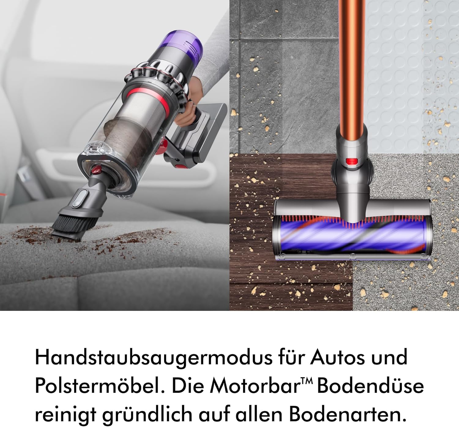 Dyson Cyclone V10 Absolute kabelloser Staubsauger (Nickel/Kupfer)