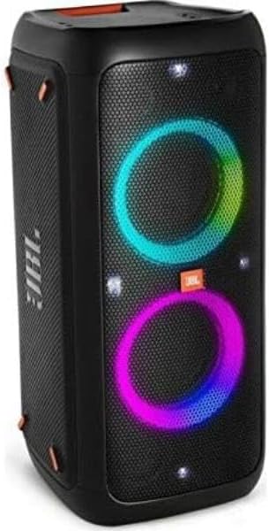 JBL PartyBox 310 - Kabelloser Bluetooth-Party-Lautsprecher mit integrierter dynamischer Beleuchtung, Karaoke-Modus, kraftvoller Bass und JBL App-Unterstützung, Schwarz