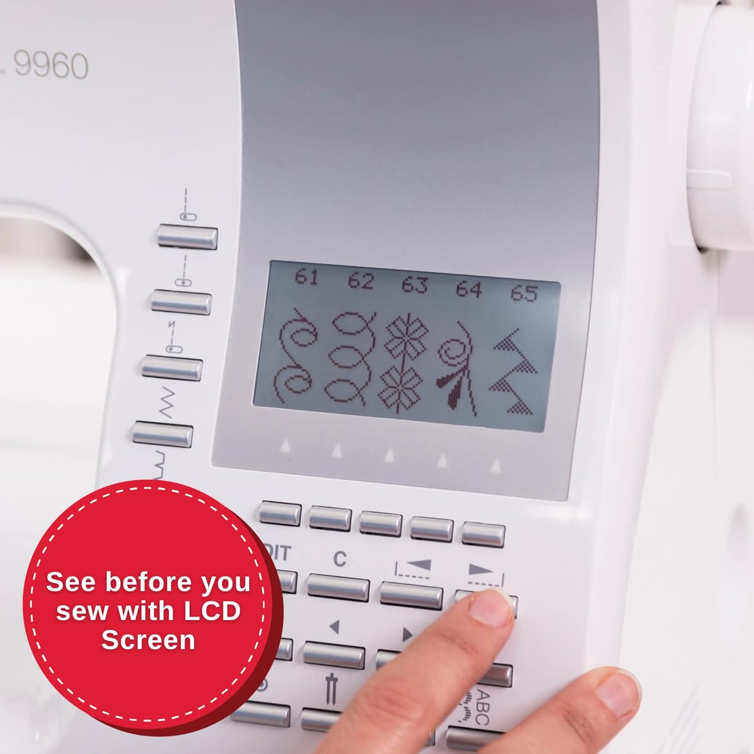 SINGER 9960 N?h- und Quiltmaschine mit Zubeh?r-Set, Anschiebetisch, 600 Stiche, elektronischer Auto-Pilotmodus