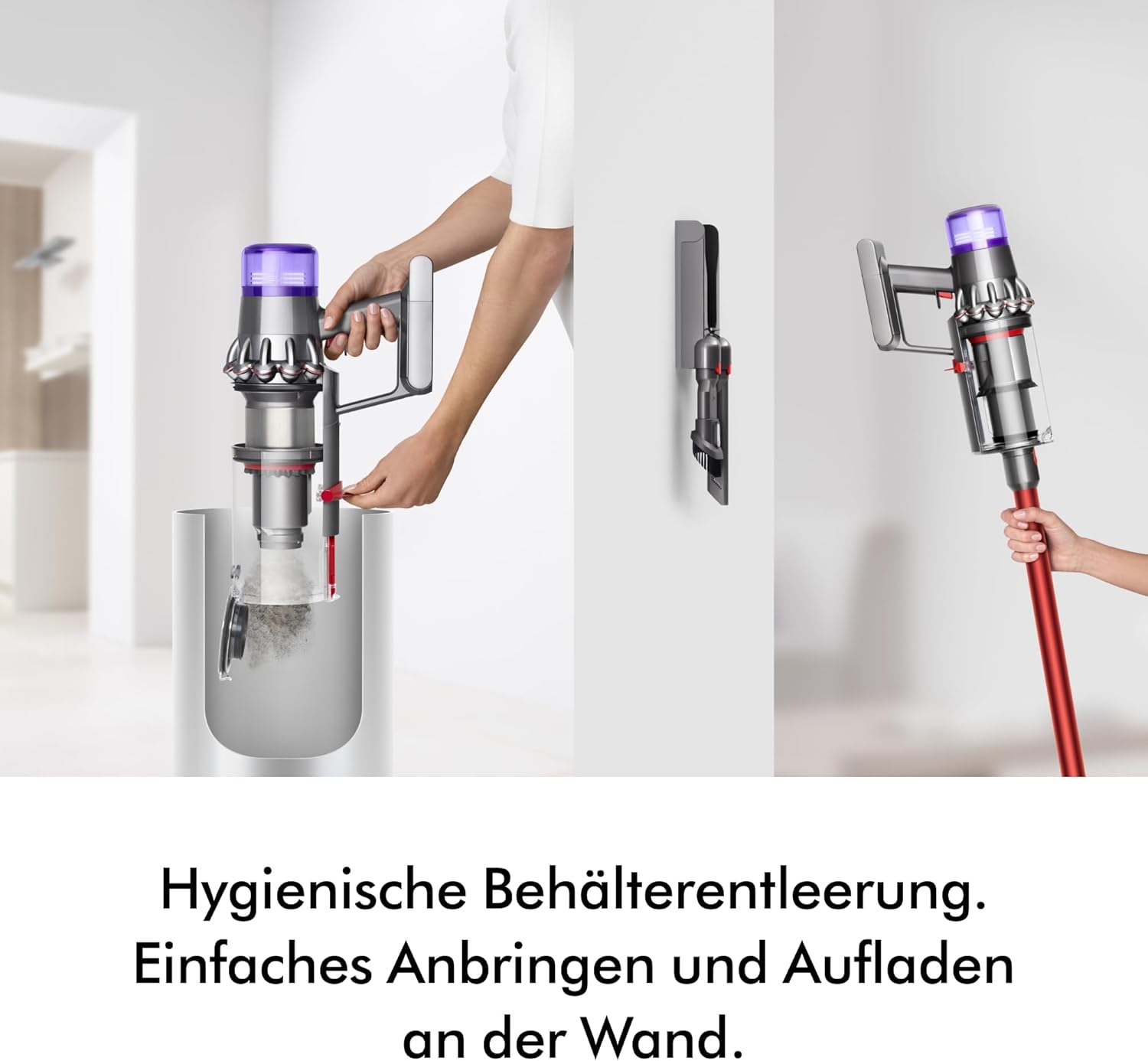 Dyson V11™ Fluffy kabelloser Staubsauger (Nickel/Rot)