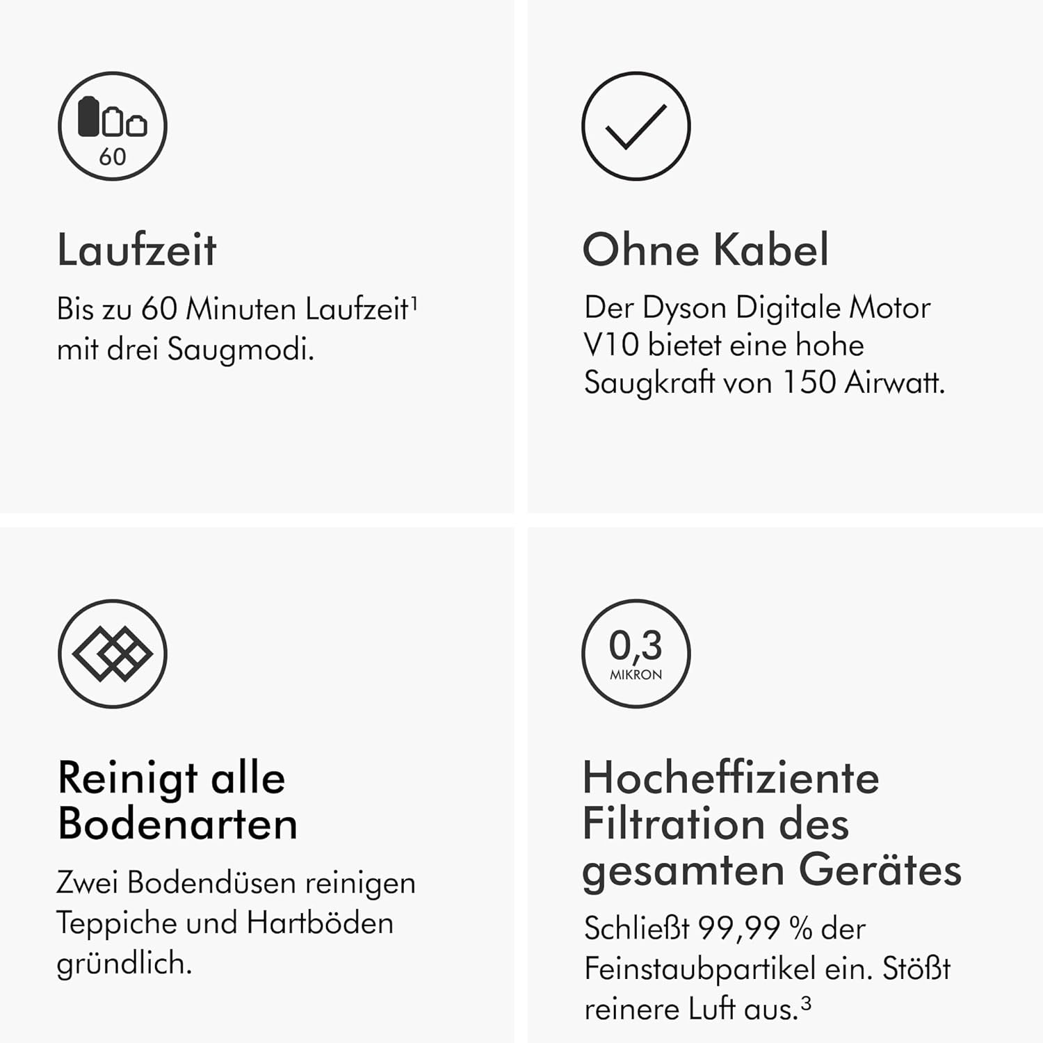 Dyson Cyclone V10 Absolute kabelloser Staubsauger (Nickel/Kupfer)