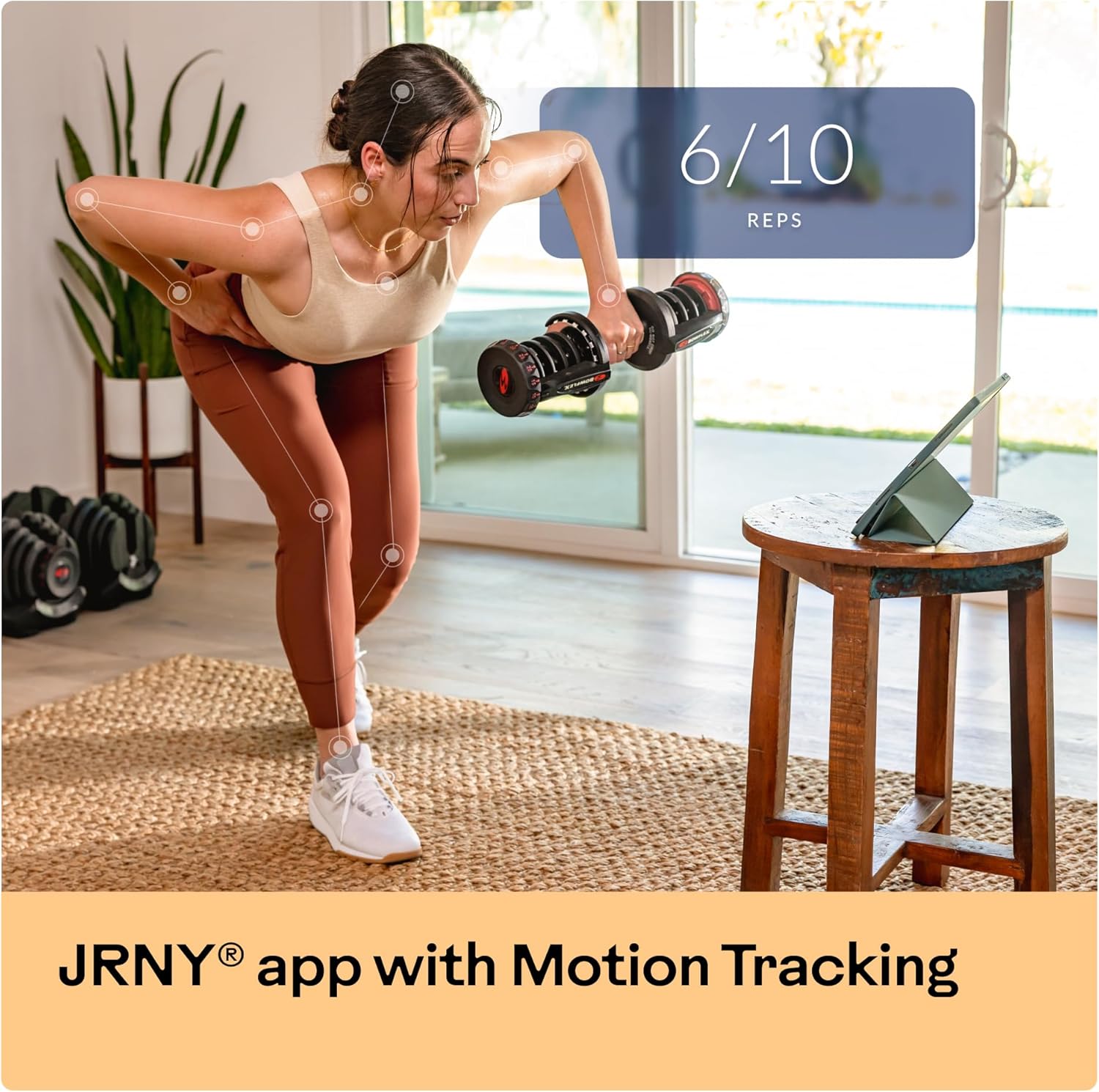 Bowflex Unisex Adult Selecttech 1090i Hantel, Schwarz/Rot, Einheitsgröße EU