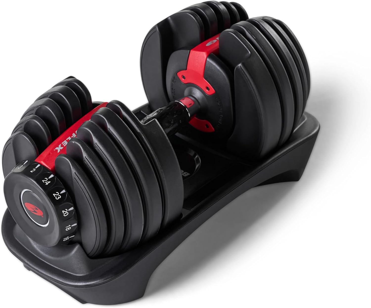Bowflex Unisex Adult Selecttech 552i Hantel, Schwarz/Rot,Einheitsgröße EU