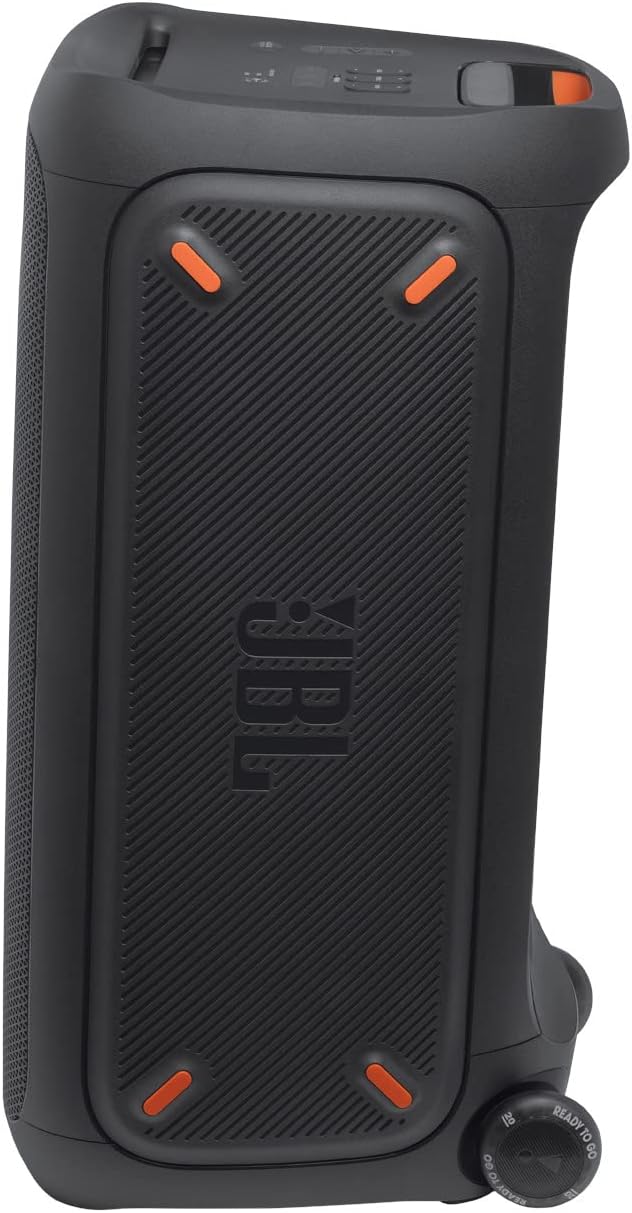 JBL PartyBox 310 - Kabelloser Bluetooth-Party-Lautsprecher mit integrierter dynamischer Beleuchtung, Karaoke-Modus, kraftvoller Bass und JBL App-Unterstützung, Schwarz