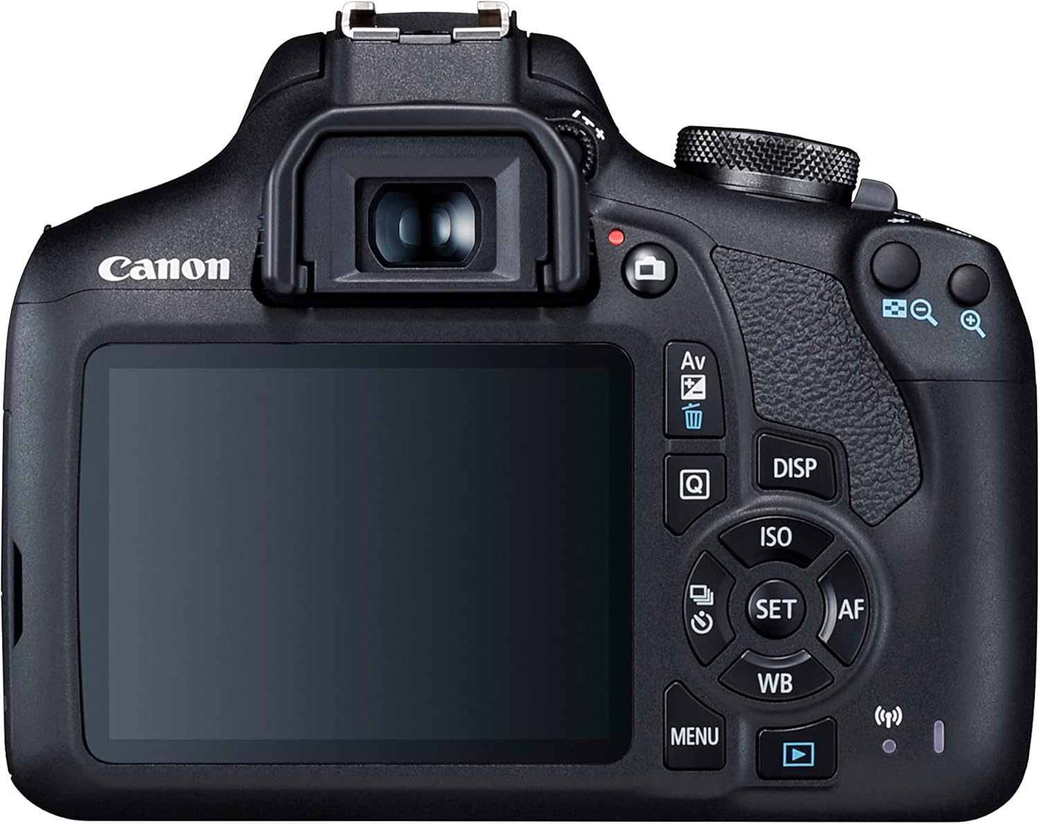 Canon EOS 2000D Spiegelreflexkamera - mit Objektiv EF-S 18-55 F3.5-5.6 III (24,1 MP, DIGIC 4+, 7,5 cm (3.0 Zoll) LCD, Display, Full-HD, WiFi, APS-C CMOS-Sensor), schwarz
