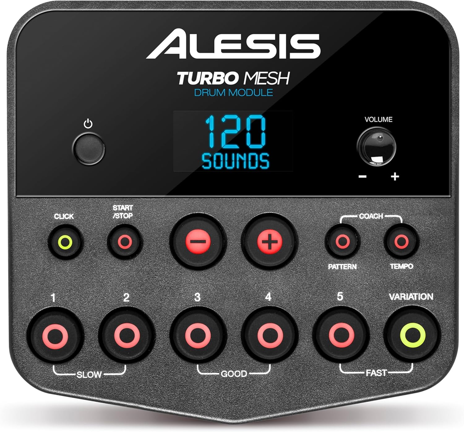Alesis Turbo Mesh Kit - E Schlagzeug Elektronisch mit Mesh-Heads, Drumsticks, Drum Key, über 100 Sounds und 30 Play-Along-Tracks
