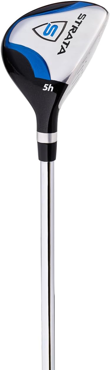 STRATA Golf-Komplettpaket-Set: Golfausrüstungspaket mit Driver, Hölzern, Hybriden, Eisen, Putter und Standbag für sofortige Höchstleistung