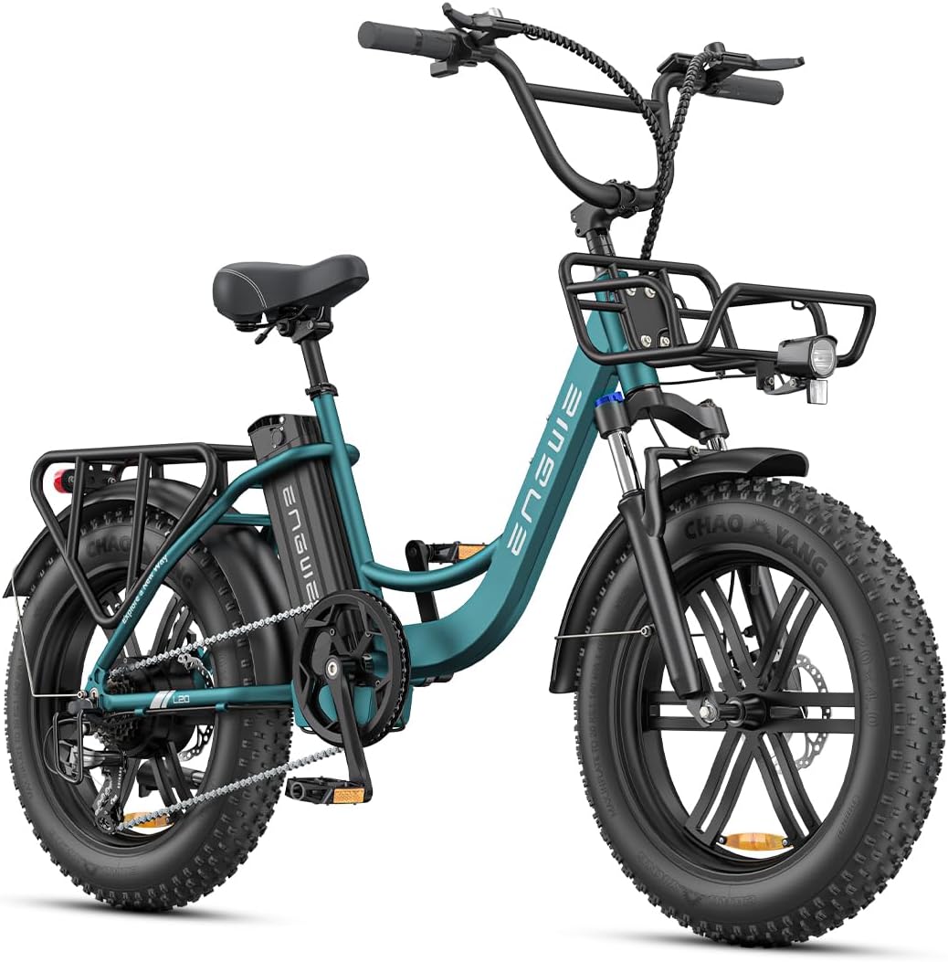 ENGWE E Bike Herren mit 48V 13Ah Batterie, 20 * 4.0 Zoll, 7-Gang Getriebe mit LCD-Display, 250W Motor & 25km/h, Reichweite bis zu 120km L20/L20 Boost