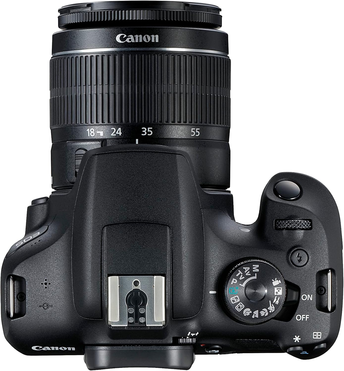 Canon EOS 2000D Spiegelreflexkamera - mit Objektiv EF-S 18-55 F3.5-5.6 III (24,1 MP, DIGIC 4+, 7,5 cm (3.0 Zoll) LCD, Display, Full-HD, WiFi, APS-C CMOS-Sensor), schwarz