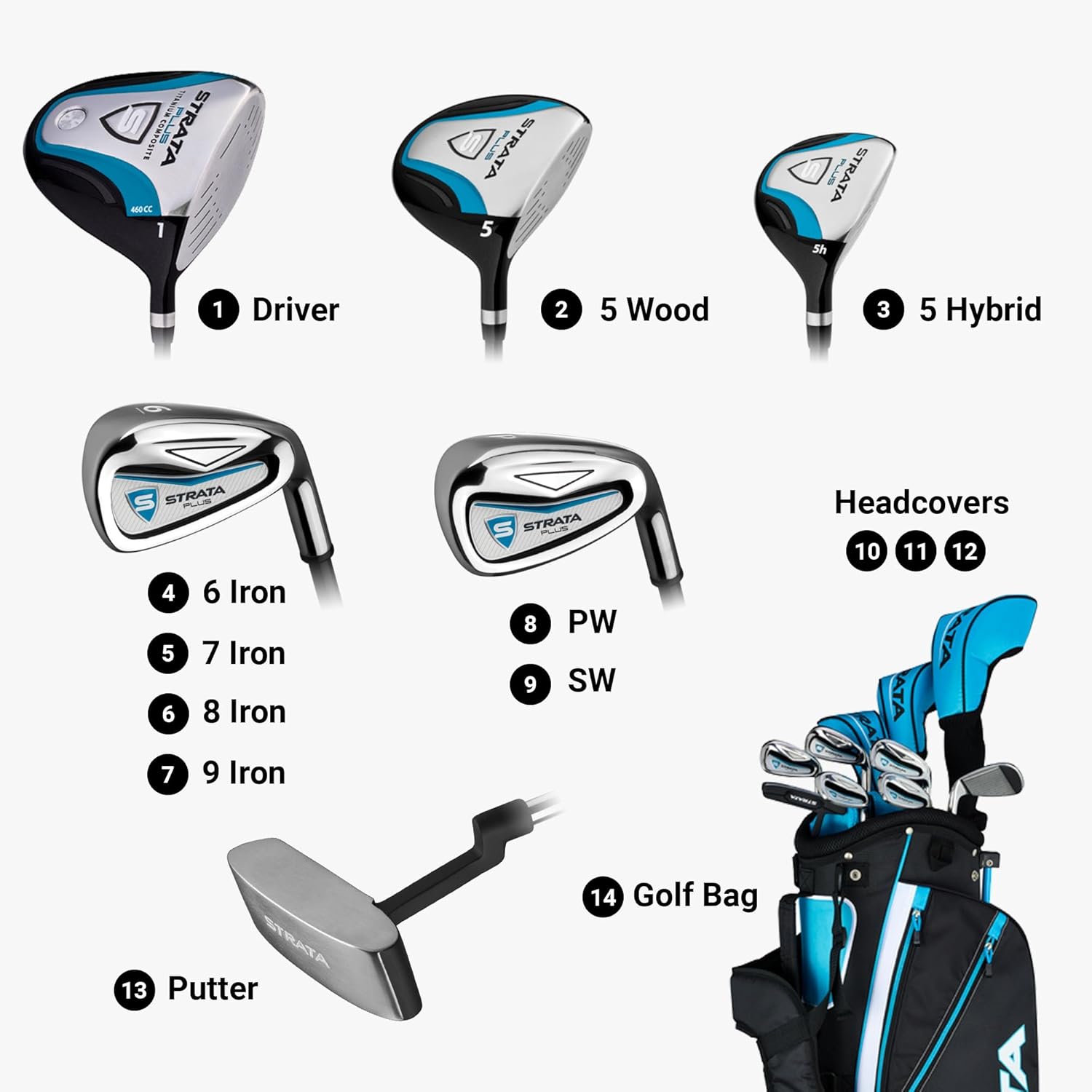 Strata Golf-Komplettpaket-Set
