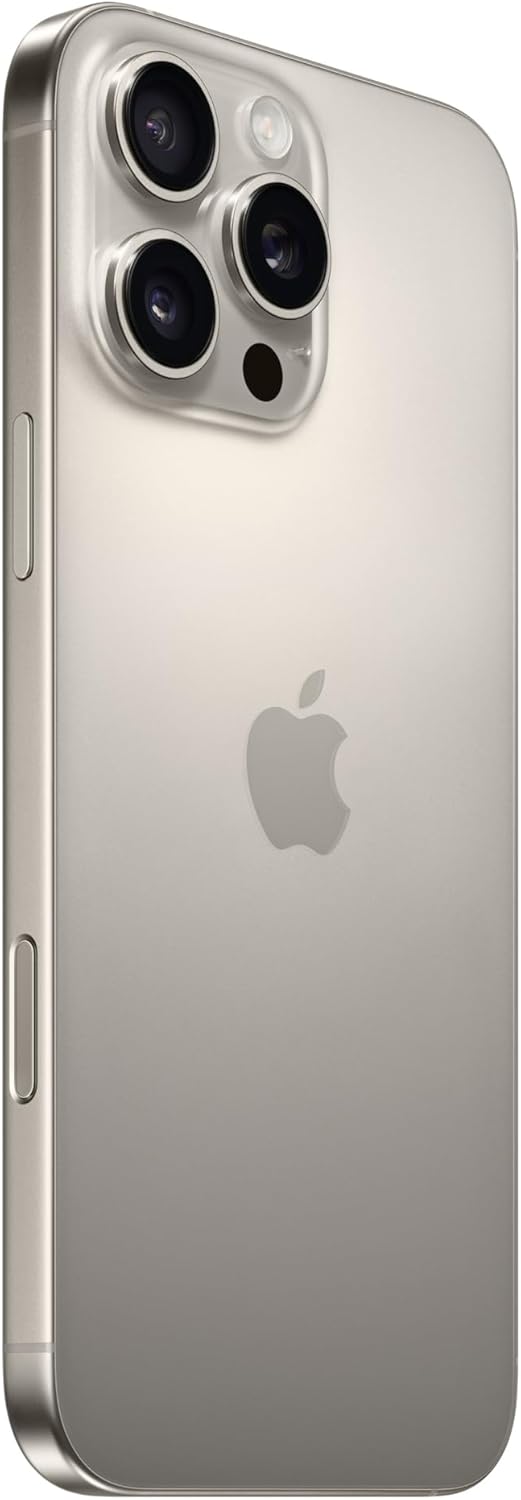 Apple iPhone 16 Pro Max 256 GB: 5G Handy mit Kamerasteuerung, 4K 120 Dolby Vision und einem großen Sprung bei der Batterielaufzeit. Funktioniert mit AirPods, Titan Natur
