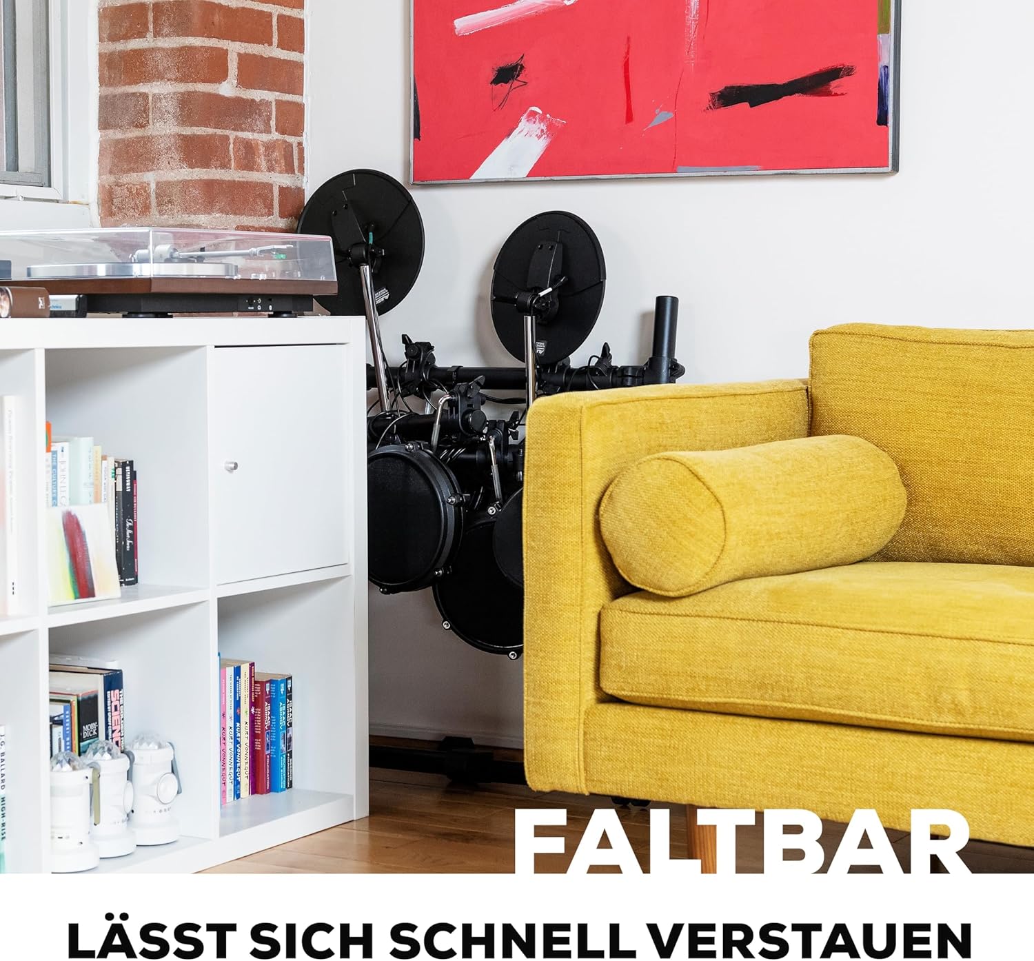 Alesis Turbo Mesh Kit - E Schlagzeug Elektronisch mit Mesh-Heads, Drumsticks, Drum Key, über 100 Sounds und 30 Play-Along-Tracks