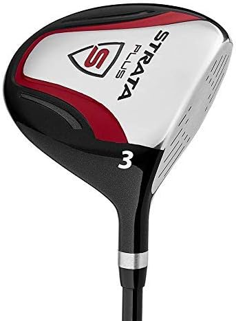 STRATA Golf-Komplettpaket-Set: Golfausrüstungspaket mit Driver, Hölzern, Hybriden, Eisen, Putter und Standbag für sofortige Höchstleistung