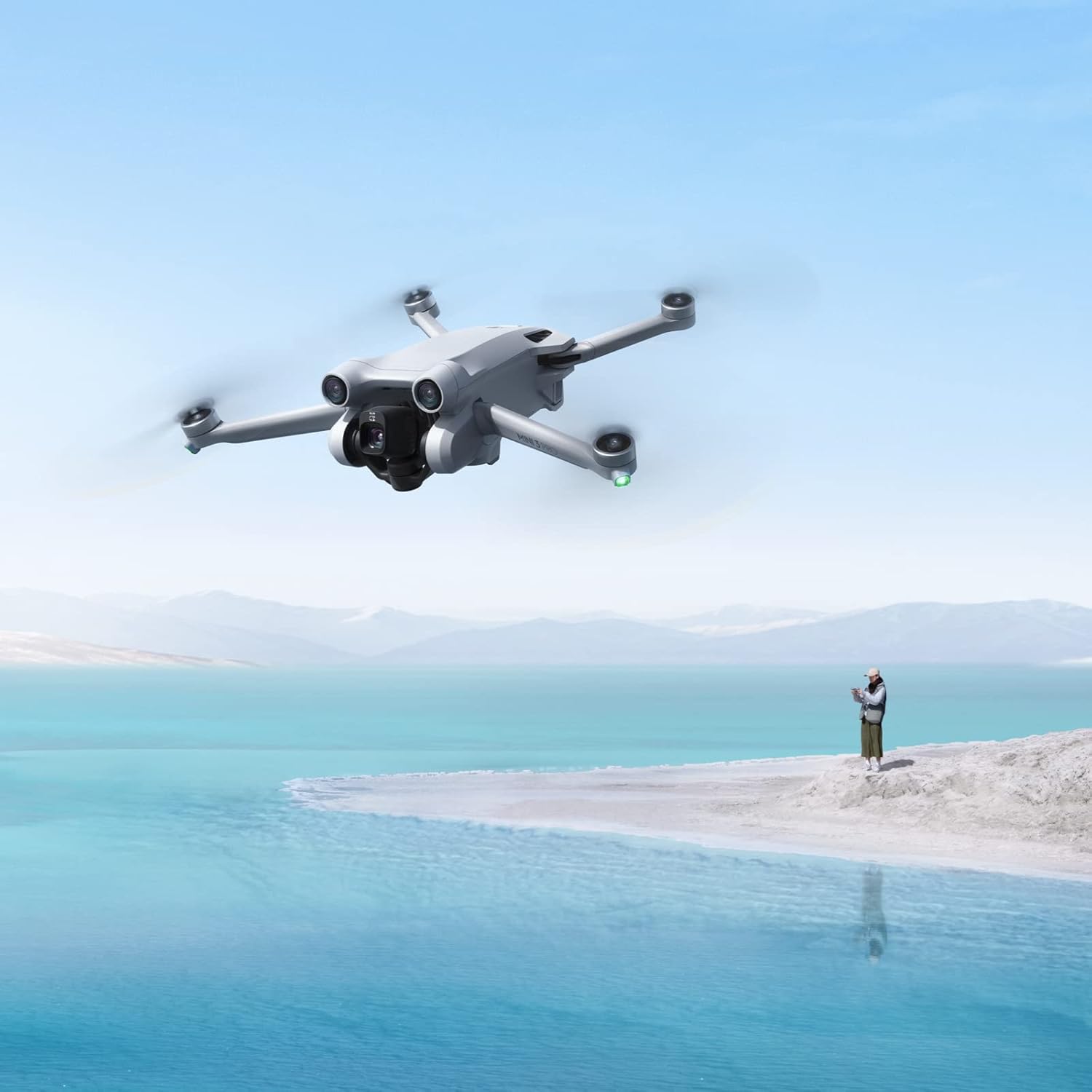 DJI Mini 3 Pro – Leichte und faltbare Kameradrohne mit 4K/60fps Videos, 48 MP Fotos, 34 Minuten Flugzeit, Hindernisvermeidung in 3 Richtungen, ideal für Luftaufnahmen und soziale Medien