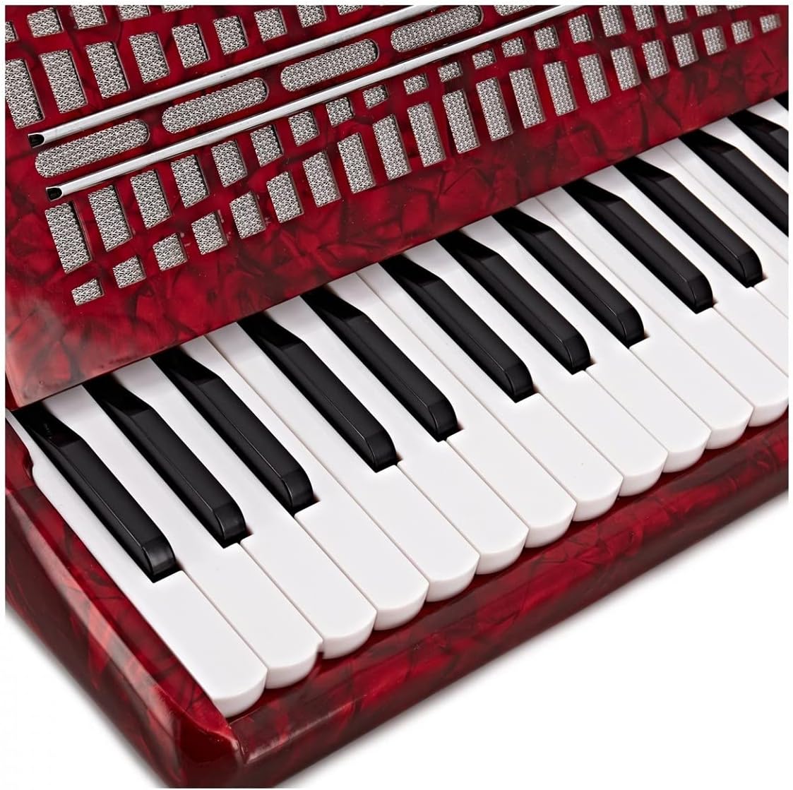 Klavier-Akkordeon mit Tragetasche und Schultergurten