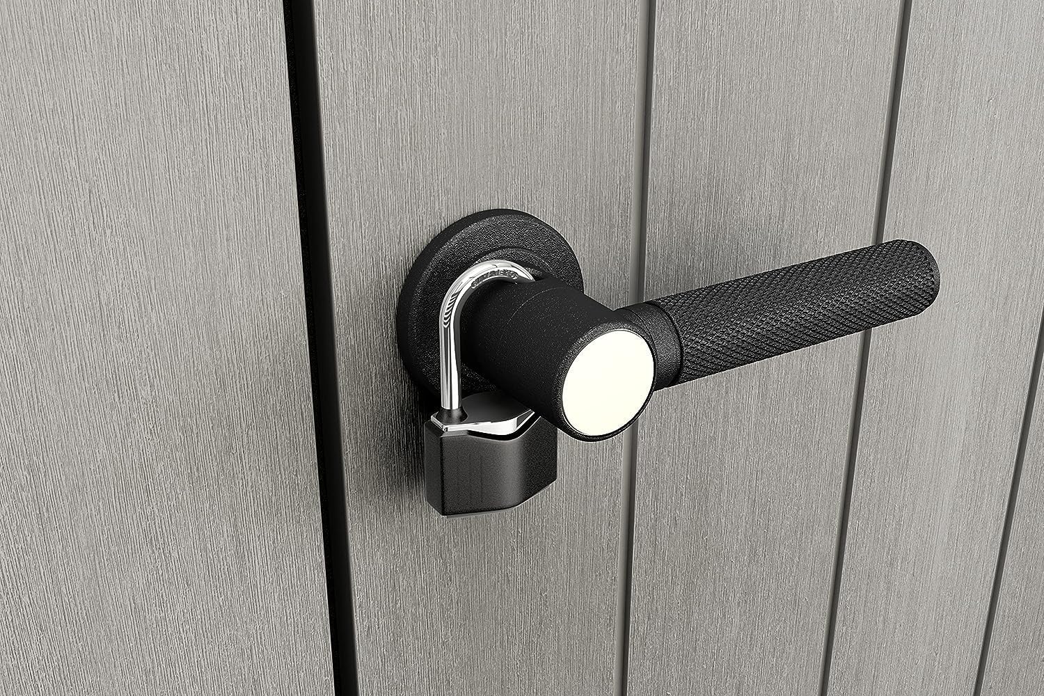 Keter High Store Plus Aufbewahrungsbox, 1400l Fassungsvermögen, Außenmaße B/T/H 140x73,6x170,4cm, Duotech Material, anstreichbar, wasserdicht, wetterfest und pflegeleicht