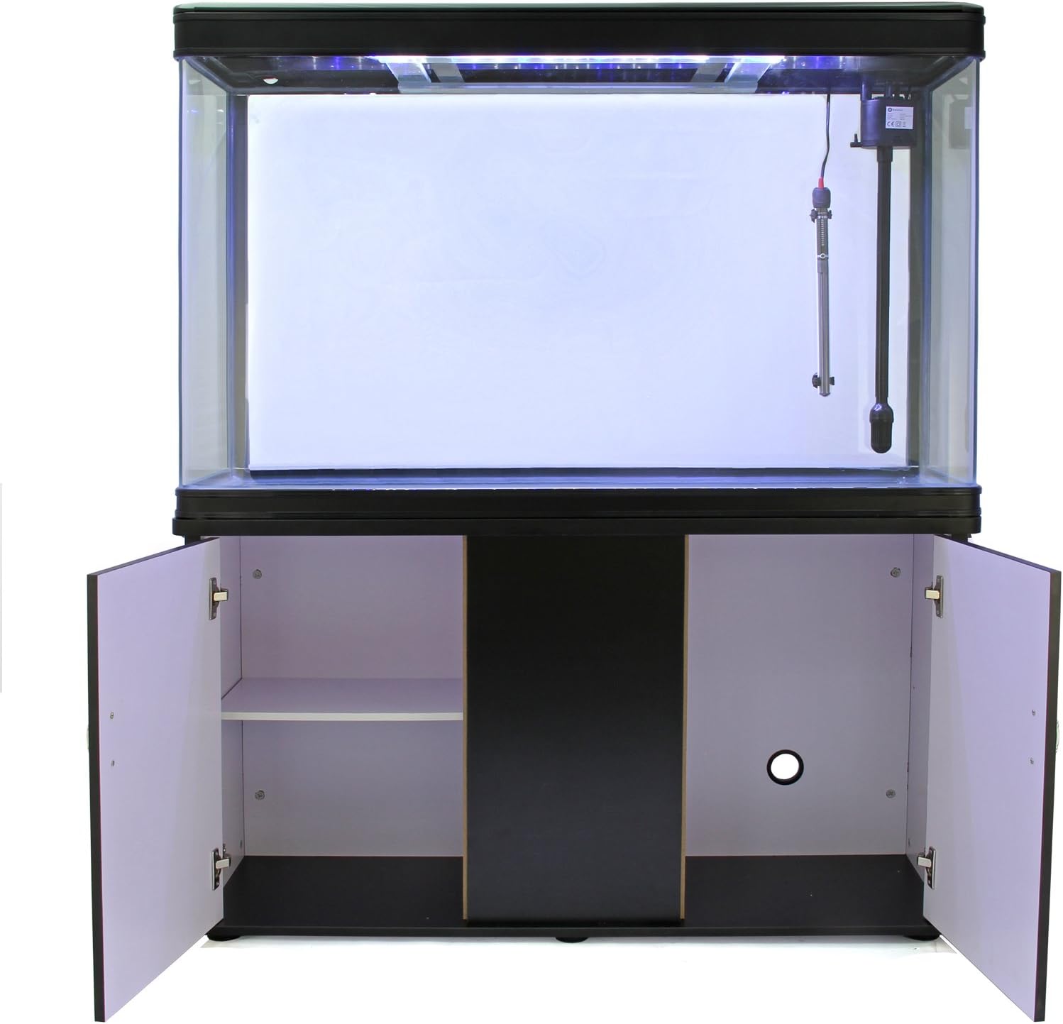 300 Liter Heimaquarium Aquarium mit Unterschrank Aquariumkobination 143.5cm H x 120.5cm L x 39cm B