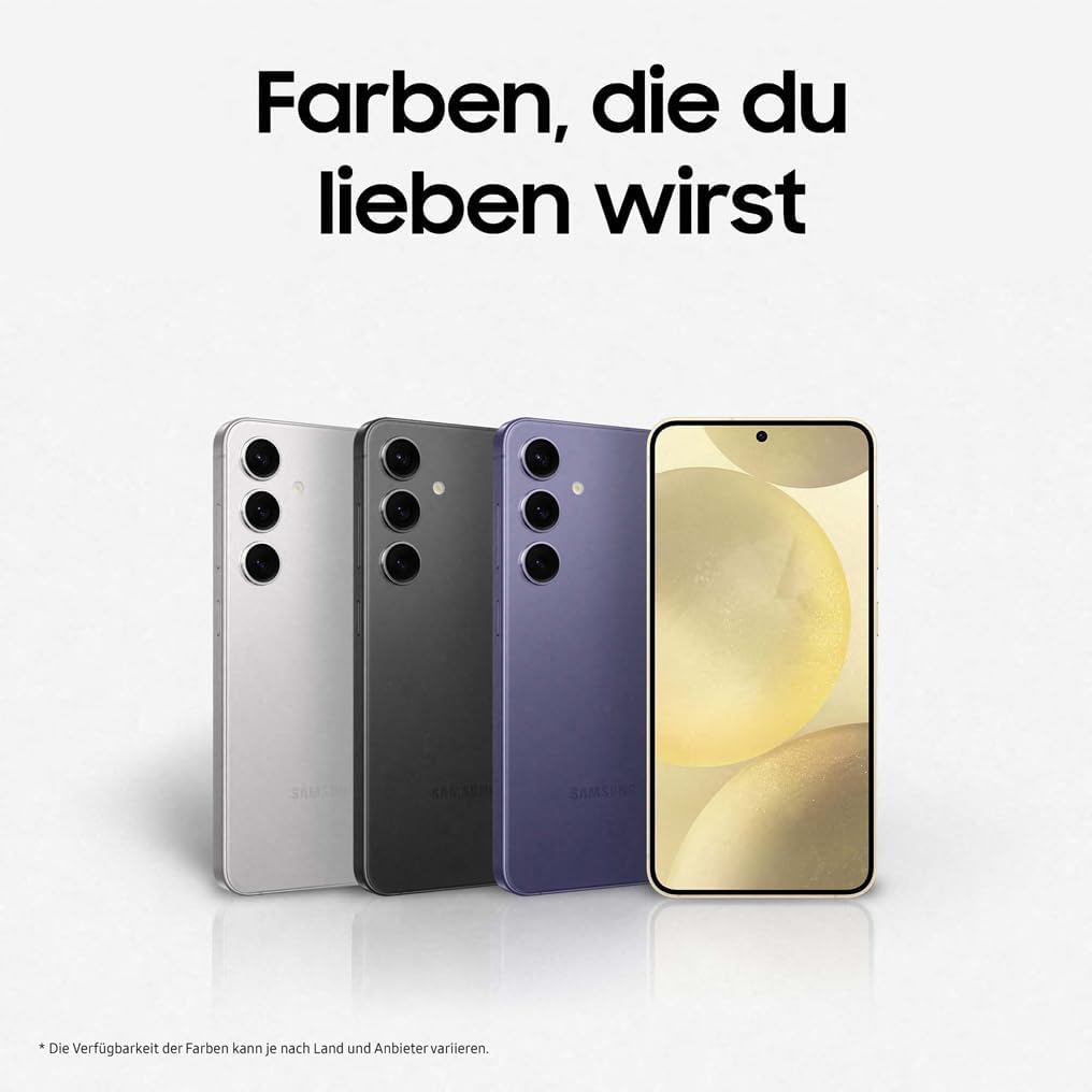 Samsung Galaxy S24 AI Smartphone, Android-Handy ohne Vertrag, 8 GB RAM, 128 GB Speicher, 50-MP-Kamera, Lange Akkulaufzeit, Onyx Black, 3 Jahre Herstellergarantie