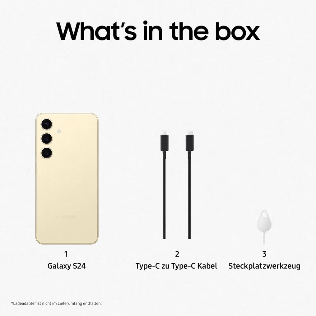 Samsung Galaxy S24 AI Smartphone, Android-Handy ohne Vertrag, 8 GB RAM, 128 GB Speicher, 50-MP-Kamera, Lange Akkulaufzeit, Onyx Black, 3 Jahre Herstellergarantie
