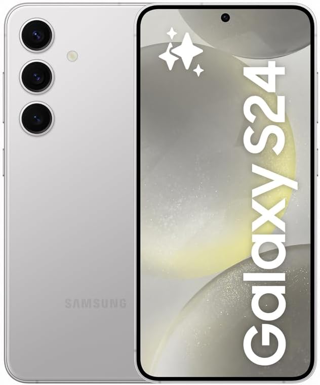 Samsung Galaxy S24 AI Smartphone, Android-Handy ohne Vertrag, 8 GB RAM, 128 GB Speicher, 50-MP-Kamera, Lange Akkulaufzeit, Onyx Black, 3 Jahre Herstellergarantie