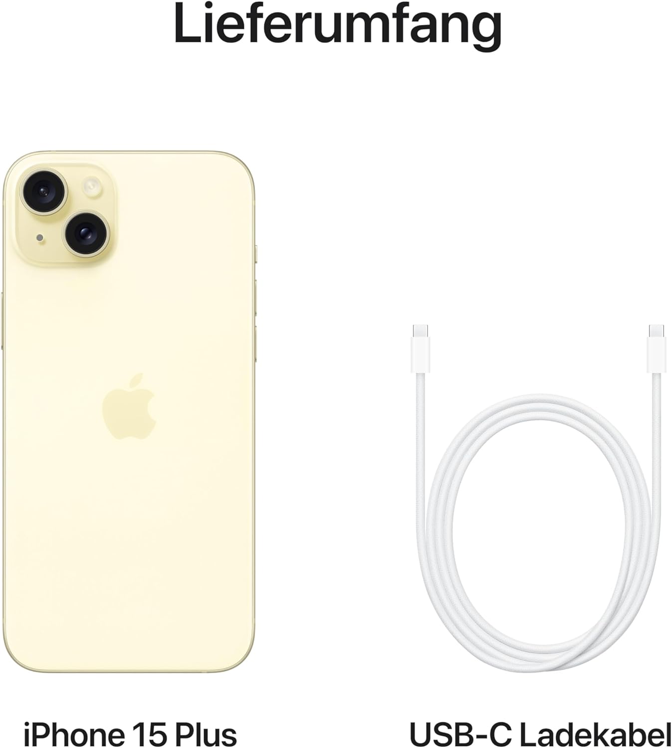 Apple iPhone 15 Plus (128 GB) - Schwarz