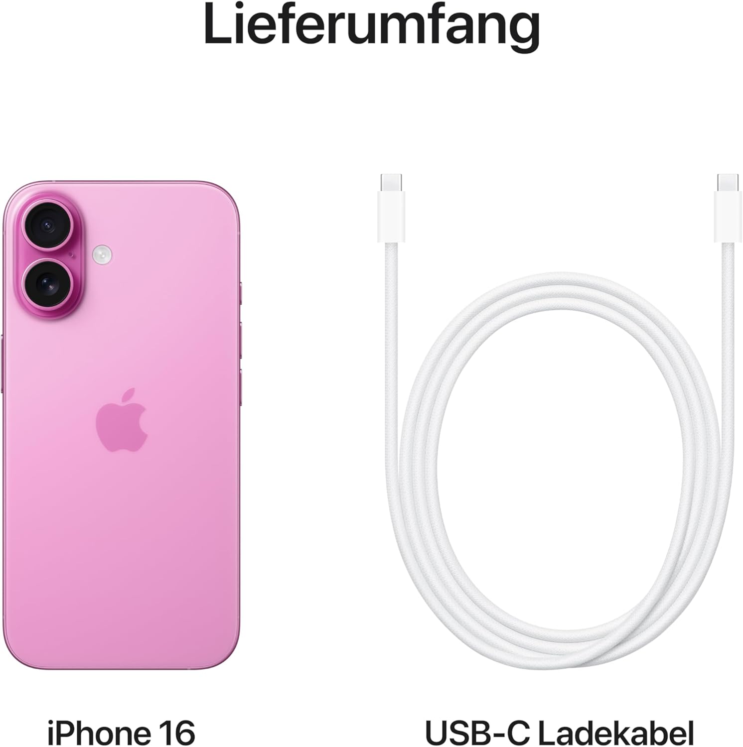Apple iPhone 16 128 GB: 5G Handy mit Kamerasteuerung, A18 Chip und einem echten Boost für die Batterie. Funktioniert mit AirPods, Rosé
