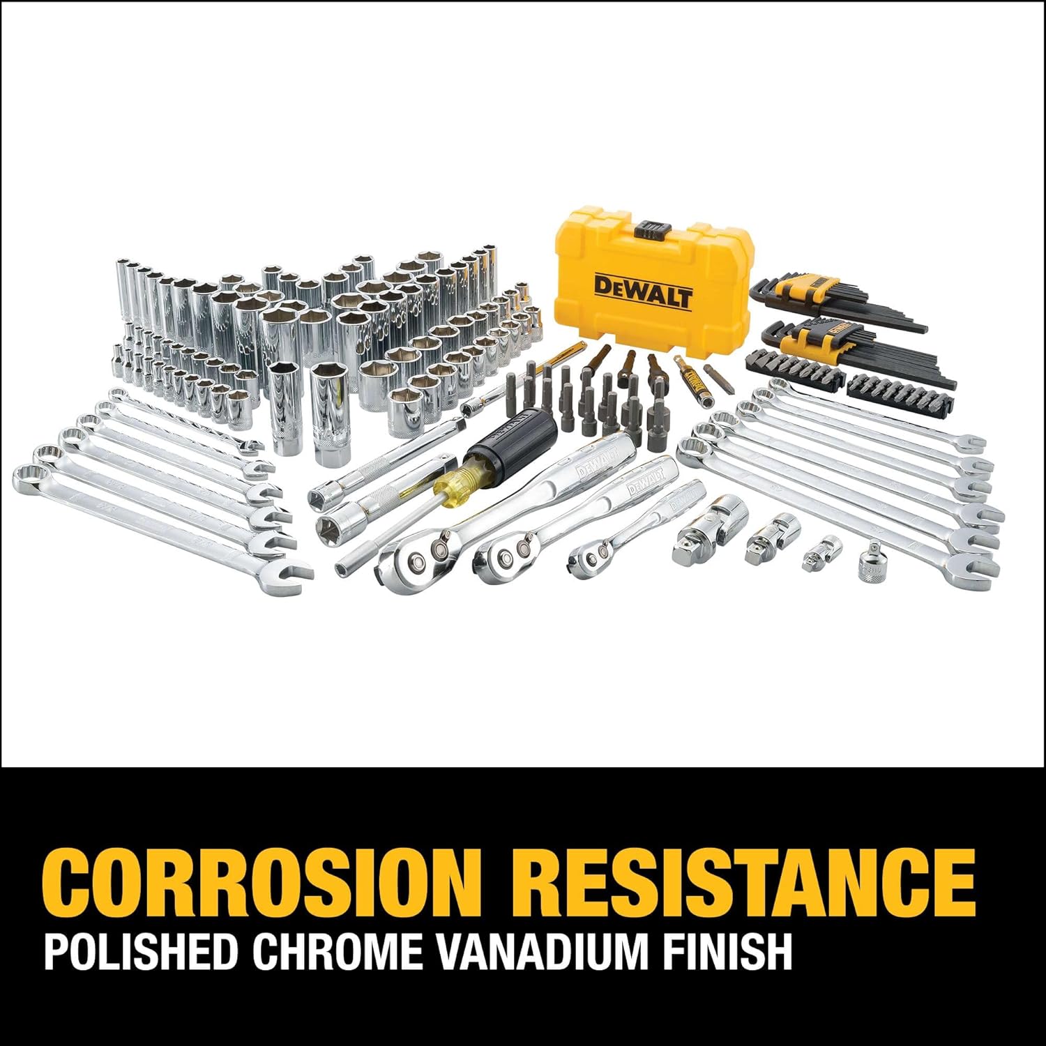 DEWALT DWMT73803 168-teiliges 14/38/12DR Steckschlüssel-Set PTA, Schwarz, Einheitsgröße