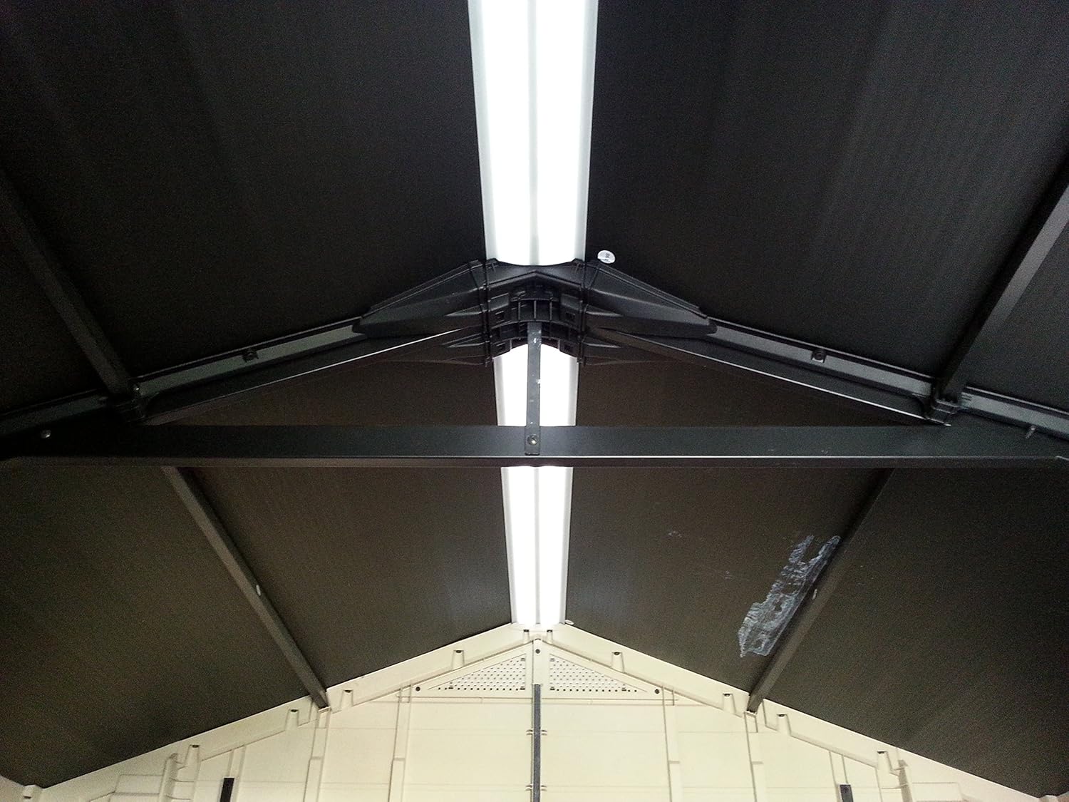 Keter Gerätehaus Factor 8x11, Beige, 15.5m³ Rauminhalt, Außenmaße (BTH) 256.5 x 332 x 243 cm, wetterfest, wasserdicht, UV-beständig, Outdoor