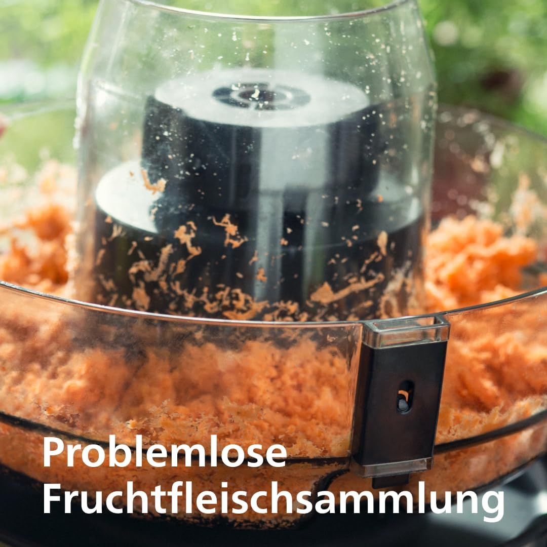 Philips 3000 Series Entsafter – XXL-Einfüllschacht, FibreBoost-Technologie, QuickClean, 2L Kapazität, 1100W leistungsstarker Motor für frischen & fruchtfleischreichen Saft (HR1921/20)
